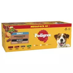   Pedigree Megapack plic Adult Mix 40x100 g umed hrană pentru câini selecție
