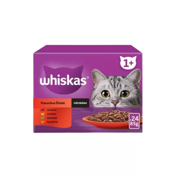 WHISKAS alutasakos Klasszikus Válogatás 24x85g