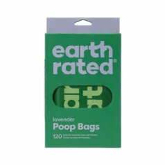   Earth Rated Parfumat, Cu urechi Pungă igienică pachet (120 buc)