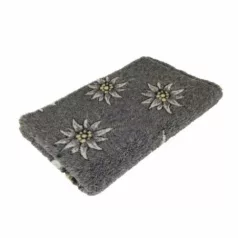   Vetbed antiderapant, delicat pe gustul alimentelor pentru câini Model floral gri