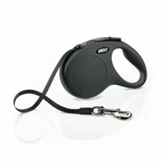 Flexi New Classic M Tape 5m până la 25kg Negru
