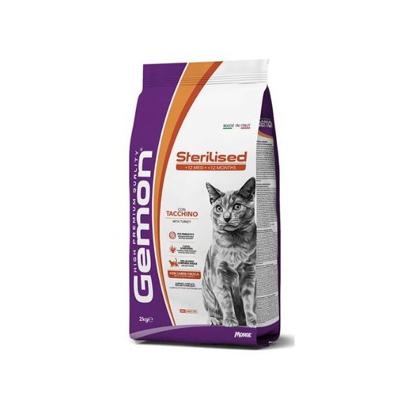 Gemon Cat Sterile Turkey hrană uscată pentru pisici 2 kg