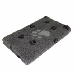   Vetbed antiderapant, delicat la nivelul palatului Hrană pentru câini Dark Grey, 2 modele diferite de labe pentru lăbuțe