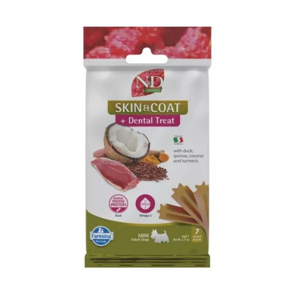 N&D Quinoa Dog Gustare Skin&Coat Duck Adult Mini 60g