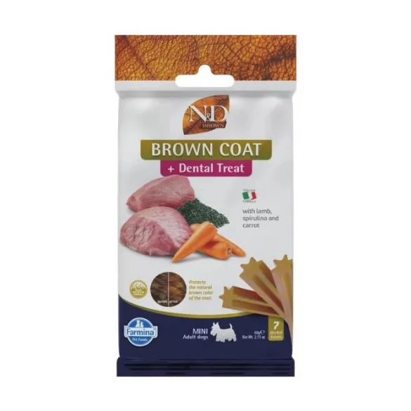 N&D Brown Dog Gustare Lamb, Potato, Carrot & Spirulina Adult Mini 60g