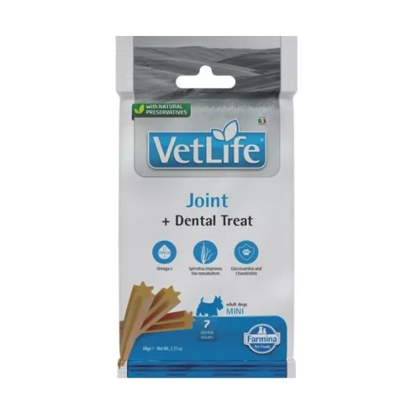 Vet Life Natural Diet Dog Gustare Joint Adult Mini 60g