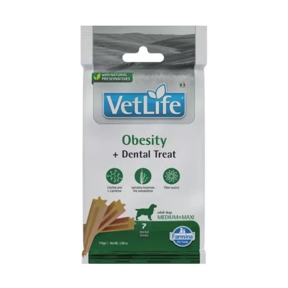 Vet Life Natural Diet Dog Gustare Obesity Adult Med&max 100g