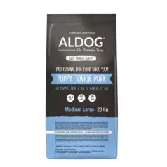   Aldog Puppy-Junior Medium Large Pork 20 kg hrană pentru câini
