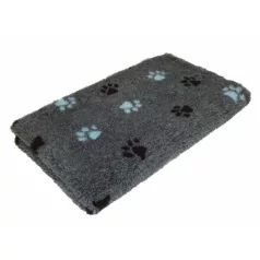   Vetbed Anti-derapant, Gentle on the Palate Dog Food Grey, 2 labe cu model albastru și negru