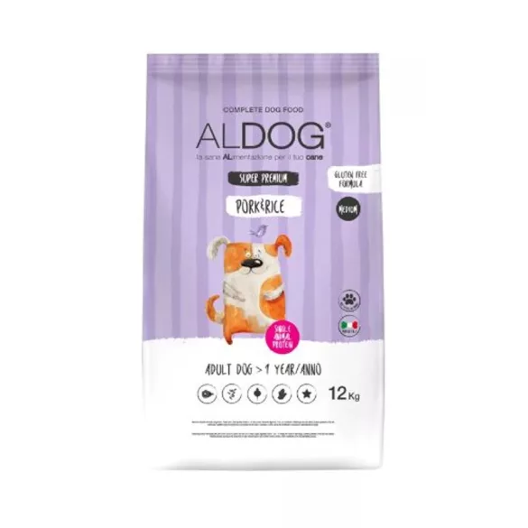 Aldog Adult Medium Large Pork hrană pentru câini 12 kg