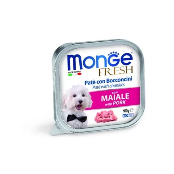 Monge Dog Fresh Pateu & Chunkies Pork 100 g