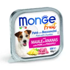 Monge Dog Fruit Pateu & Chunkies Pork Pineapple 100 g