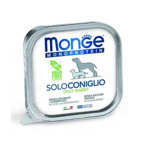 Monge Dog Monoprotein Pateu 100% Rabbit 150 g