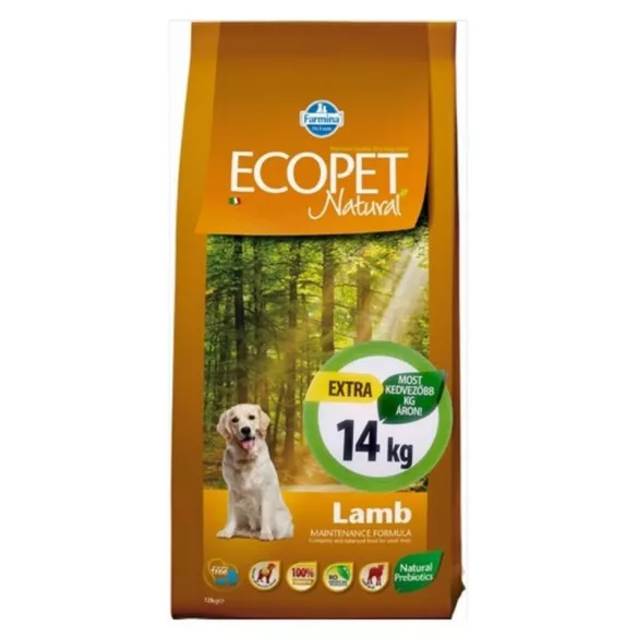 Ecopet Natural Lamb Medium hrană pentru câini