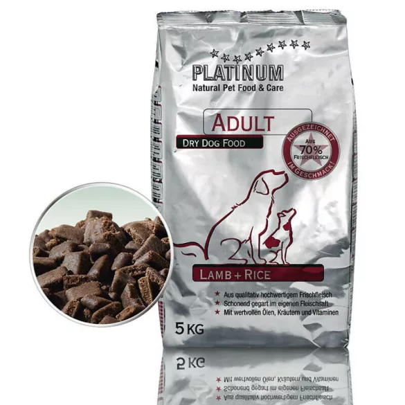 Hrană pentru câini Platinum Lamb & Rice 1,5 kg 
