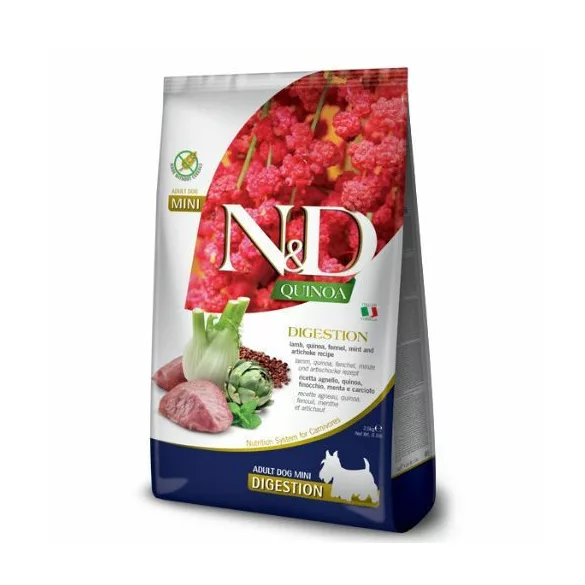 N&D Dog Grain Free Quinoa Digestion Lamb fără cereale 800 g