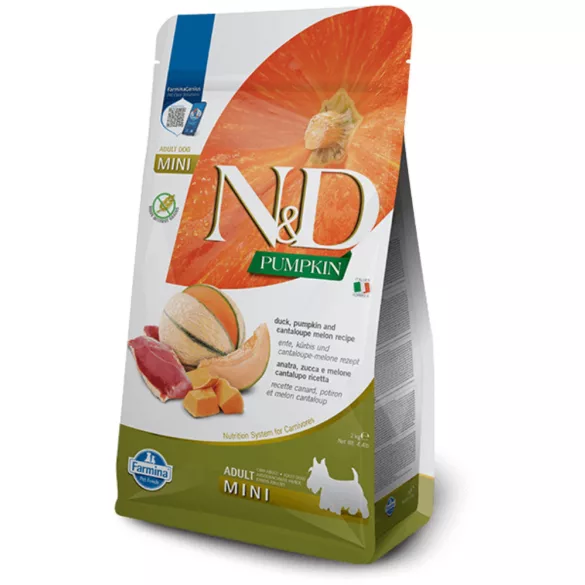 N&D Dog Pumpkin rață și dovleac, pepene galben adult mini 2kg