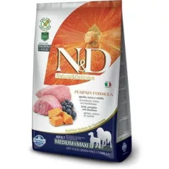   N&D Dog Grain Free miel fără cereale cu dovleac de afine hrană pentru câini adulți de talie medie/maxi 2,5kg