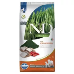 N&D Spirulina Dog Herring Adult Medium/Maxi Dog Food 7kg