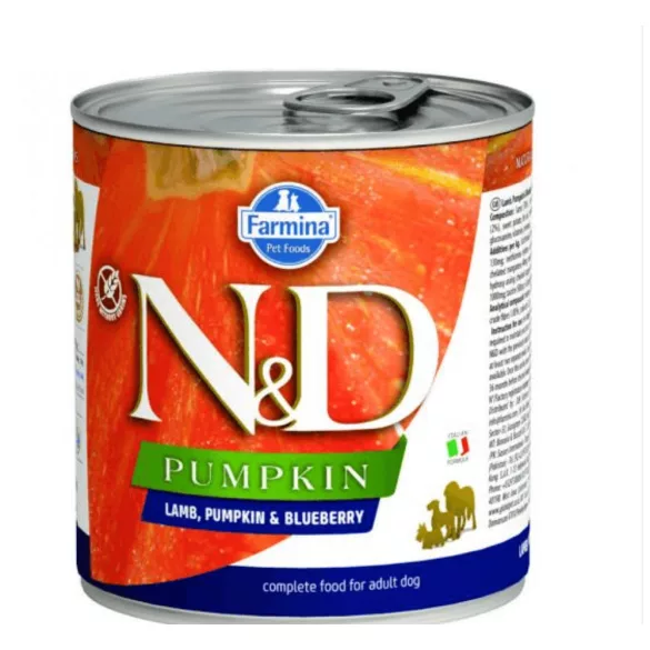 N&D conservă Adult miel, afine, dovleac 285 g