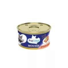 Prevital Nedves Pisicăeledel conservă Mousse somon 85g