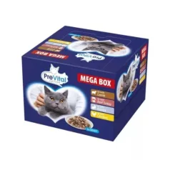   Prevital pungă aluminiu hrană pentru pisici mega box 24x100g Multipack