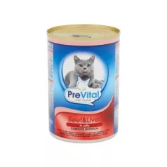 Prevital conserve pentru pisici cu ficat de vită