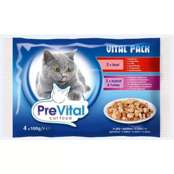 Prevital Pui și vițel 4x 100g