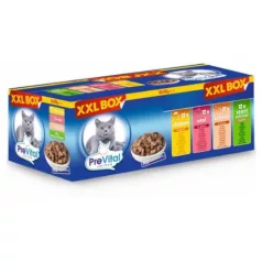   Prevital XXL box pungă aluminiu hrană pentru pisici 48x100g Multipack