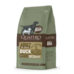   QUATTRO Hypoallergenic ALL BREED ADULT rață, hrană pentru câini 12kg