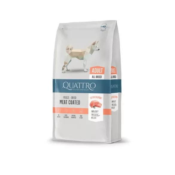 QUATTRO Super Premium ADULT somon, hrană pentru câini 12kg