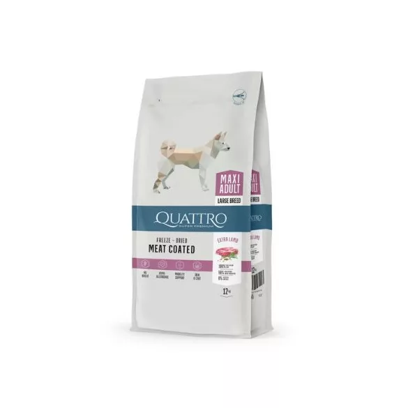 QUATTRO Super Premium LARGE BREED ADULT miel, hrană pentru câini 12kg