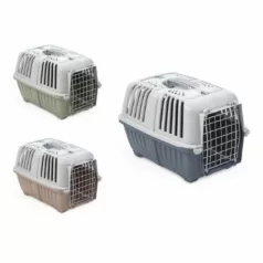   Pratiko 2 Metal Cu ușă metalică Cușcă de transport 55x36x36 cm