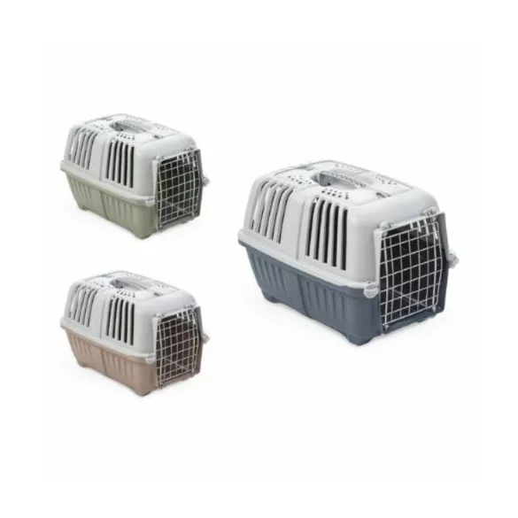 Pratiko 2 Metal Cu ușă metalică Cușcă de transport 55x36x36 cm