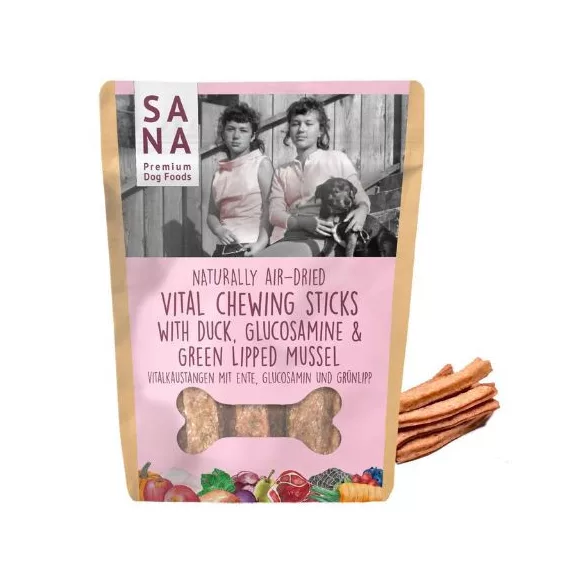SANAdog Vital Duck Chew Bar cu glucozamină și extract de midii verzi 150g