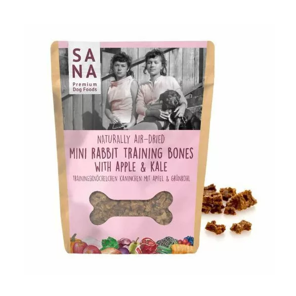 SANAdog Rabbit Training Reward snack cu măr și varză 100 g