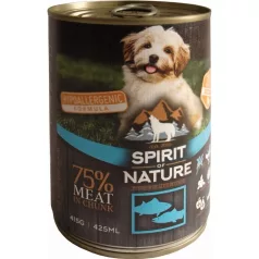   Spirit of Nature Conservă pentru câini cu ton și somon 415gr