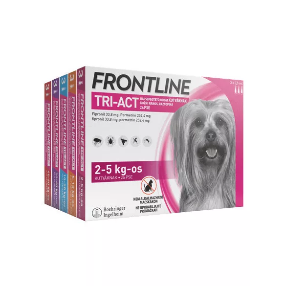 Frontline Tri-Act soluție de irigare nazală pentru câini 3x