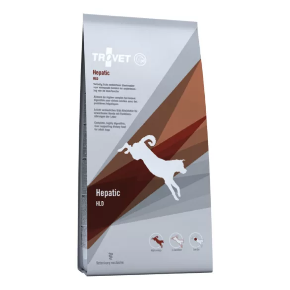 Trovet Hepatic /HLD Hrană uscată dietetică cu economie de ficat pentru câini 12,5 kg