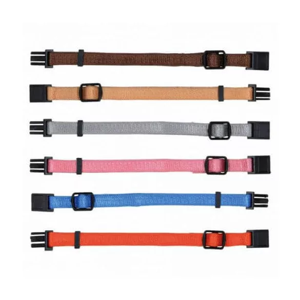 Zgardă Juniornek S-M 17-25cm/10mm 6buc Maro,Bej,Gri,Roz,Portocaliu,Albastru