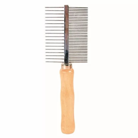 Trixie Pieptene metalic cu 2 fețe 17 cm