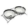 Set de boluri din ceramică Trixie alb/negru