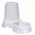 Distribuitor de apă și hrană Trixie - Distribuitor de plastic (culori mixte) pentru pisici (0,6l / 21x15x12cm)