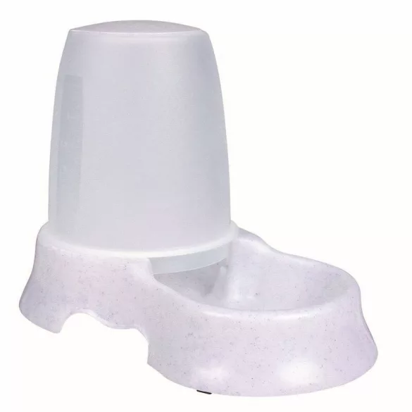 Distribuitor de apă și hrană Trixie - Distribuitor de plastic (culori mixte) pentru pisici (0,6l / 21x15x12cm)