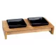 Trixie Set de boluri ceramice/lemn