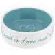 Castron ceramic Trixie Pet's Home 1,4 l / 20 cm crem/albastru deschis