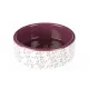 Castron ceramic Trixie alb/bordeaux