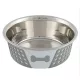 Trixie castron metal silicon cu capac 0,4 l / 14 cm alb/gri