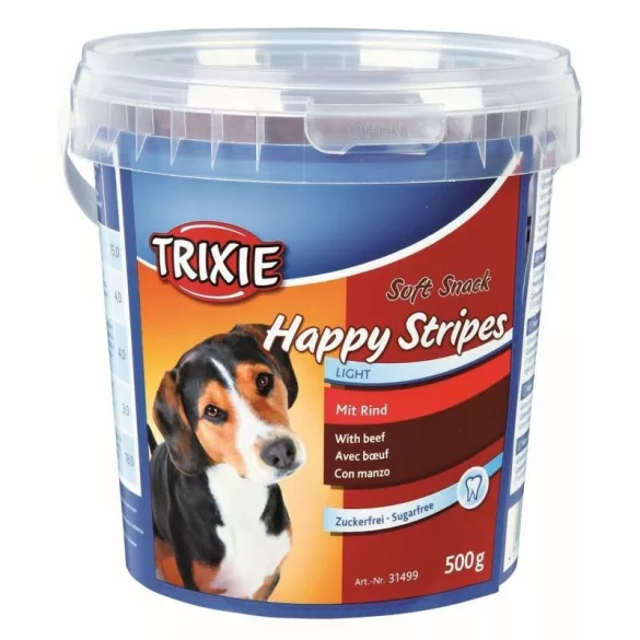 Trixie Jutalomfalat Jutalomfalat Soft Snack Happy Stripes 500 gr