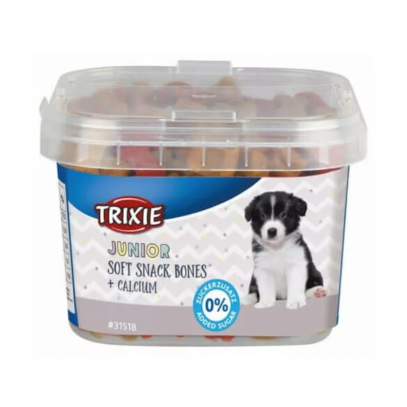 Trixie Junior Junior Snack Soft Snack Bones cu calciu 140g